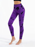 High-Waisted Tie-Dye Yoga Leggings for Women - Seamless Ribbed Compression Workout Pants, Quick-Dry Fitness Tights