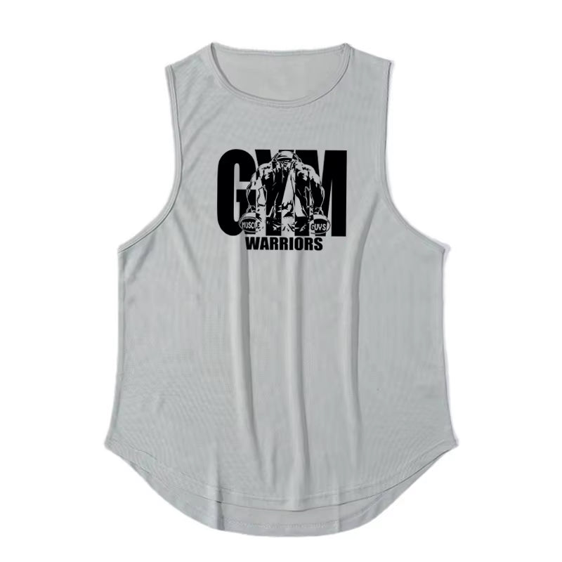 Men's Summer Mesh Quick-Dry Gym Tank Top - Casual Moisture-Wicking Bodybuilding Sleeveless Shirt for Workouts
