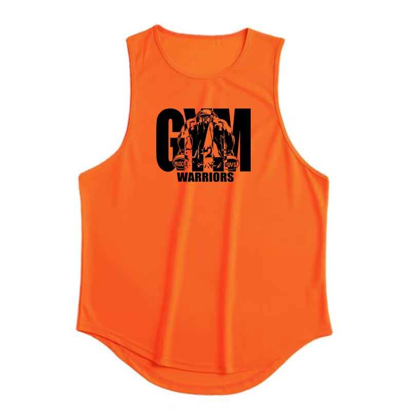 Men's Summer Mesh Quick-Dry Gym Tank Top - Casual Moisture-Wicking Bodybuilding Sleeveless Shirt for Workouts