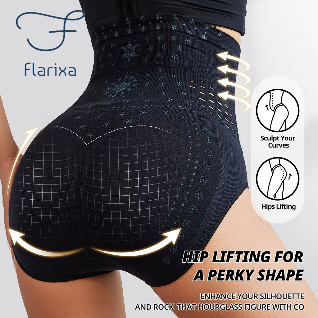 Women Hollow Out Briefs Seamless Panties with High Waist Tummy Control Belly Shaper Postpartum Body Shaping Underwear