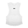 Men's Cotton Breathable Gym Training Vests with Side Slits - Sleeveless Muscle Workout Tank Tops